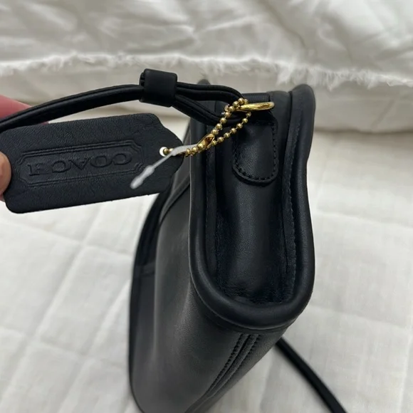 Coach vintage abbie Bag black leather - Picture 4 of 9